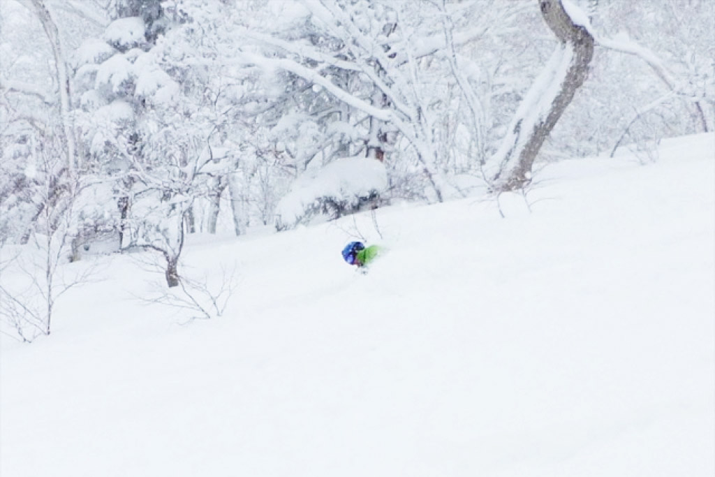 Scout gets deep in Furano, Japan, March 15, 2015