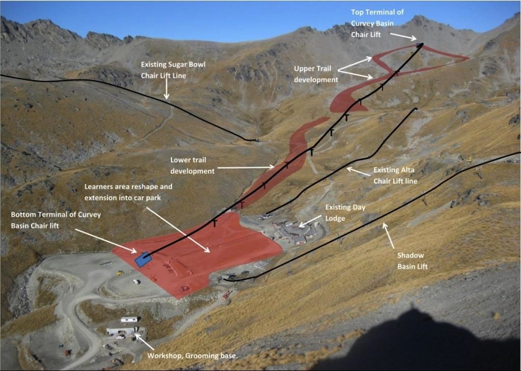 Queenstown's Remarkables Ski Resort has a new chairlift for the 2014 season; The Curvey Basin lift