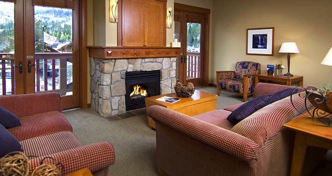 Suites feature cosy fireplaces and balcony. Photo: The Village at Squaw Valley - image_4