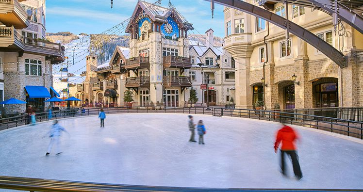 The ice-skating rink is a hit among the kids. Photo: Rock Resorts - image_4