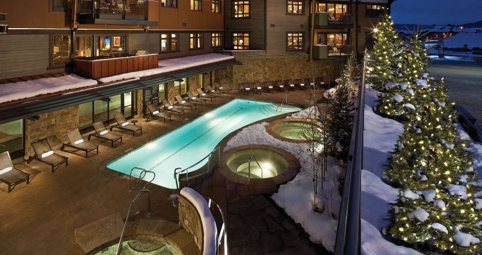 Enjoy great outdoor hot tubs and swimming pools. Photo: One Steamboat Place - image_1