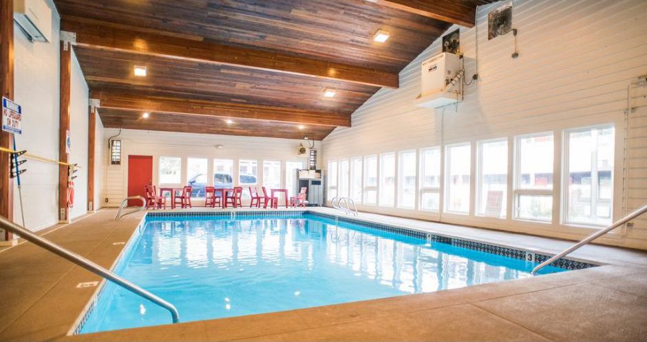 Re-vamped indoor pool area for those afternoon soaks. Photo: Mountain Modern Motel - image_2