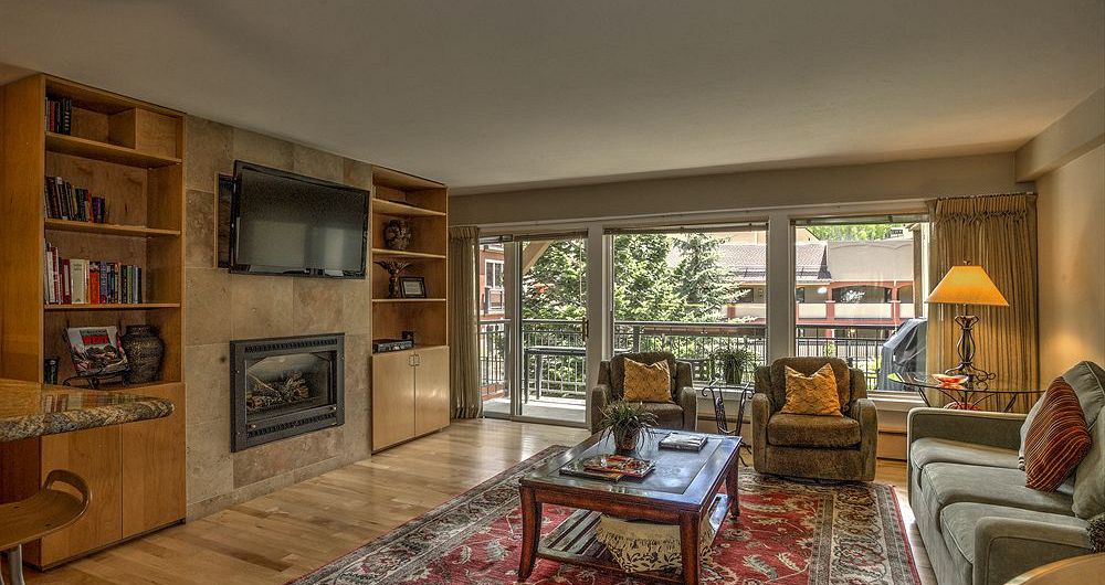 Each condo features a balcony and cosy fireplace. Photo: Wyndham Vacations - image_6