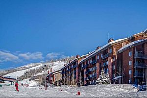 Unbeatable ski-in ski-out location on the slopes of Steamboat ski resort. Photo: Bear Claw Condominiums