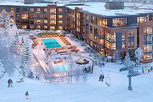 Fantastic ski-in ski-out access on the slopes of Canyons.
