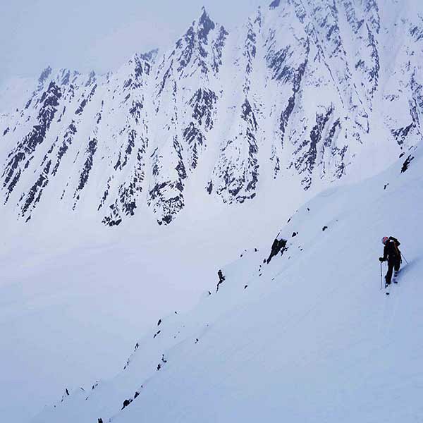 Skiing in Alaska challenges mind and body
