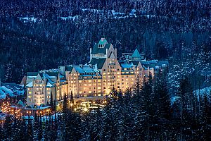 Winter wonderland at the Fairmont Chateau Whistler.