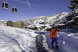 Easy access to the slopes each morning. Photo: The West Condominums